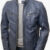 LUSTLEIGH Men's Blue Biker Jacket
