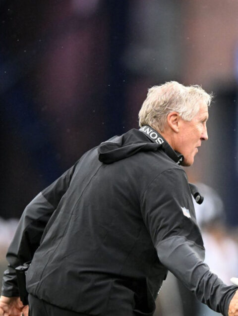 Las Vegas Raiders Pete Carroll Anorak Jacket Black