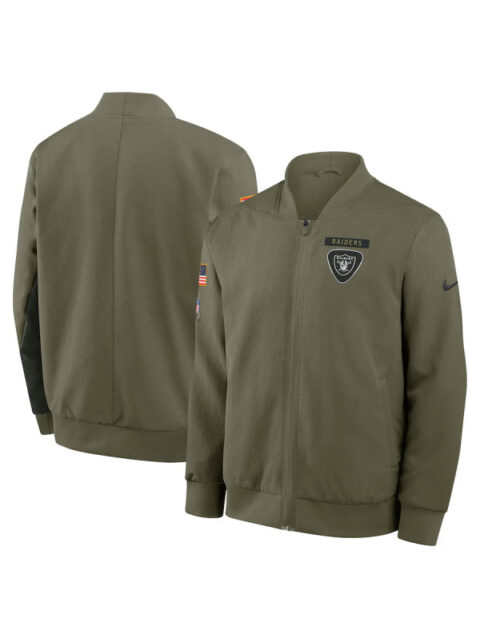 Las Vegas Raiders Salute to Service Bomber Jacket 2025