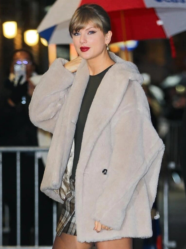 Late Show With Stephen Colbert Taylor Swift Faux Fur Coat
