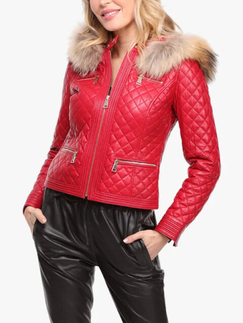 Leather jacket Women's Lamb Guignard