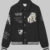 Les Deux Yale Wool Varsity Jacket Black
