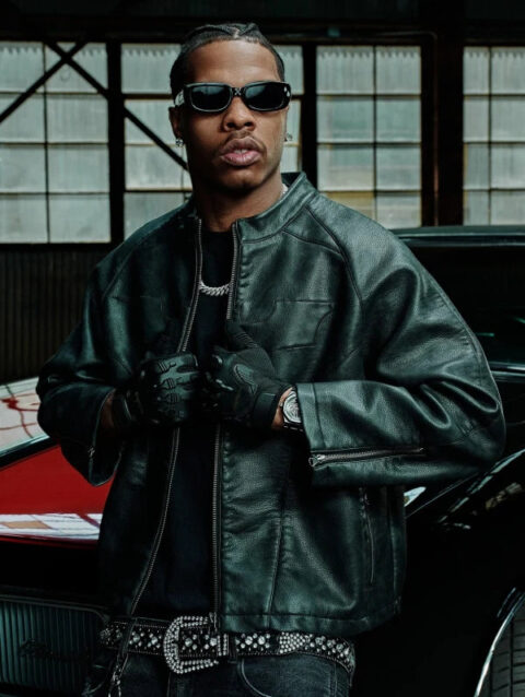 Lil Baby YoungLA Batman Jacket Black