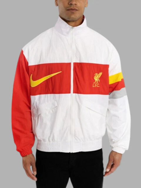 Liverpool FC Nike Mens White Heritage Jacket