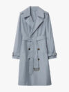 Long Silk Trench Coat