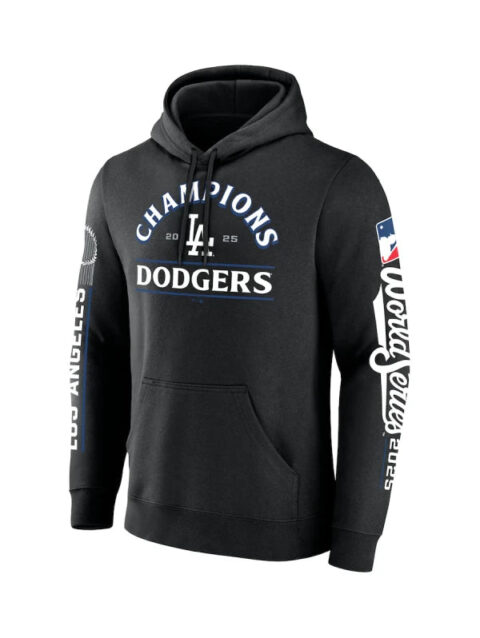 Los Angeles Dodgers Fanatics 2025 World Series Champions Hoodie - Black