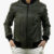 Malesia Womens Green Bomber Jacket
