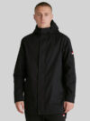 Manchester United Funnel Neck Parka Jacket Black