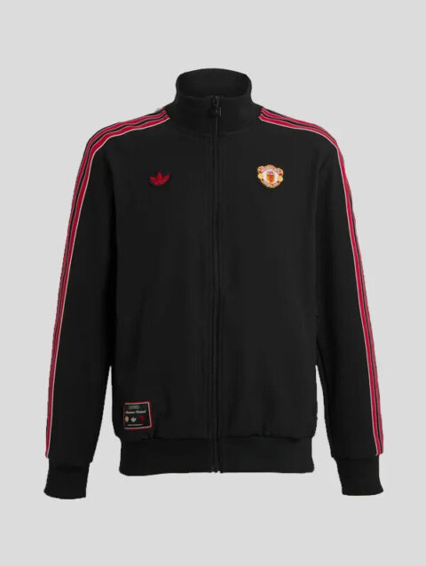 Manchester United x Adidas Mens Terrace Icons Track Jacket Black