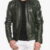 Men Uo6 Green Snap Tab Jacket