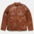 Men's Brown Thompson Leather Moto Jacket