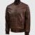 Men's Classic Brown Bomber Jacket