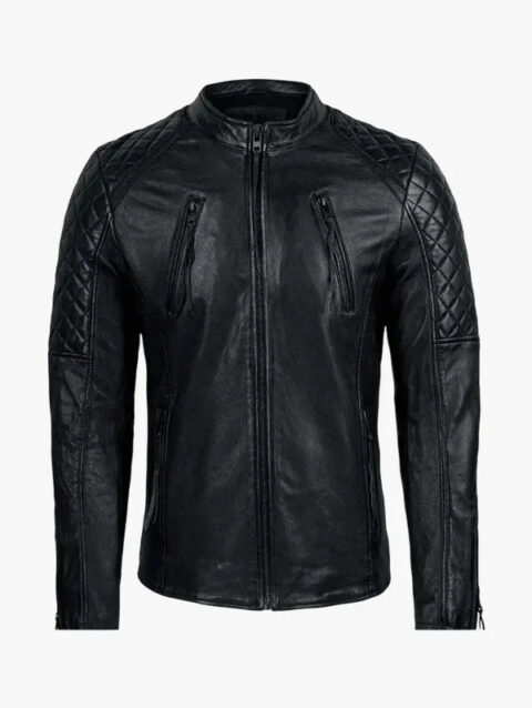 Men's Franky Black Leather Jacket