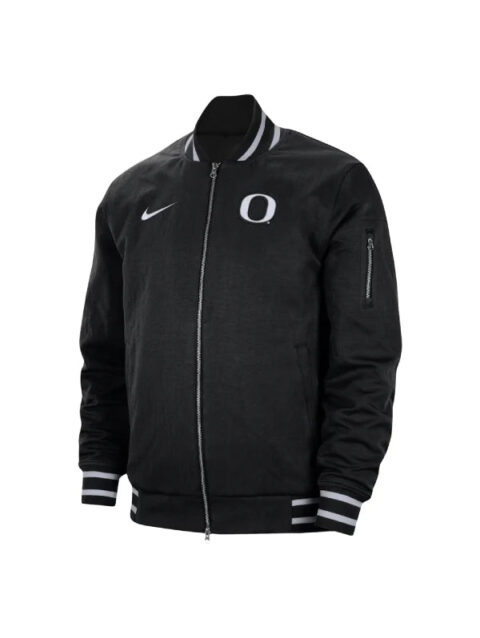 Men_s Nike Black Oregon Ducks Full-Zip Bomber Jacket