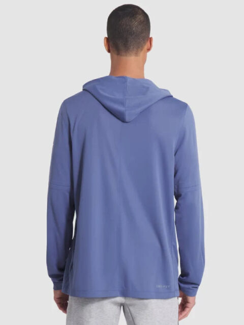 Men_s Nike Storm Blue New England Patriots 2025 Rivalries Collection Sideline Dri-FIT Long Sleeve Hoodie T-Shirt