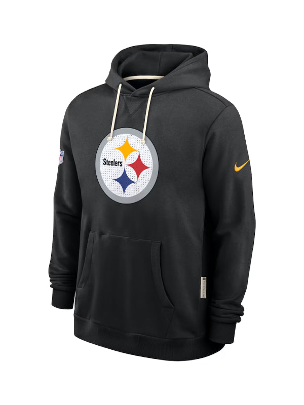 Men_s Pittsburgh Steelers Nike Black Sideline Standard Issue Initial Home Dri-FIT Hoodie