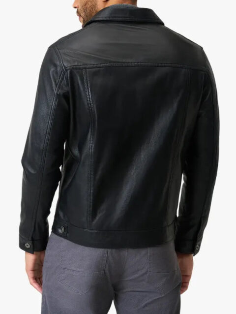 Men's leather jacket Roberto