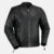 Mens Cafe Racer Black Leather Jacket Front