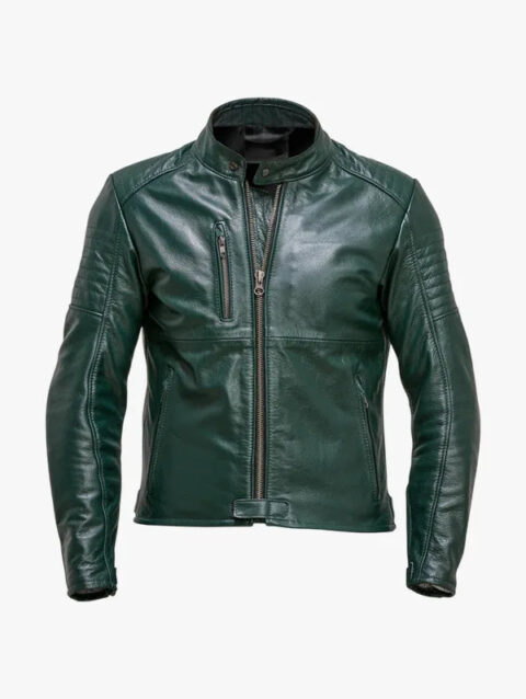 Mens Green Jacket with Added Protections