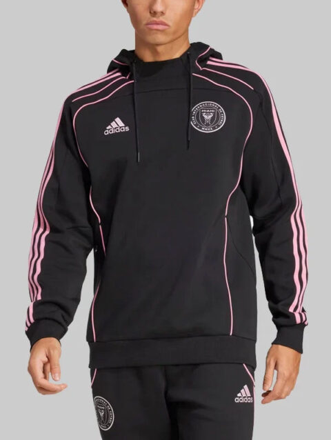 Mens Adidas Inter Miami CF MLS Travel Hoodie Black