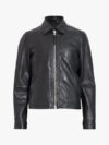 Mens Black Leather Erol Jacket