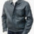 Mens Blue Rennes Leather Jacket