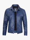 Mens Blue Trucker Jacket