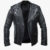 Mens Clyde Genuine Black Leather Jacket
