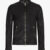 Mens Cora Leather Jacket Black