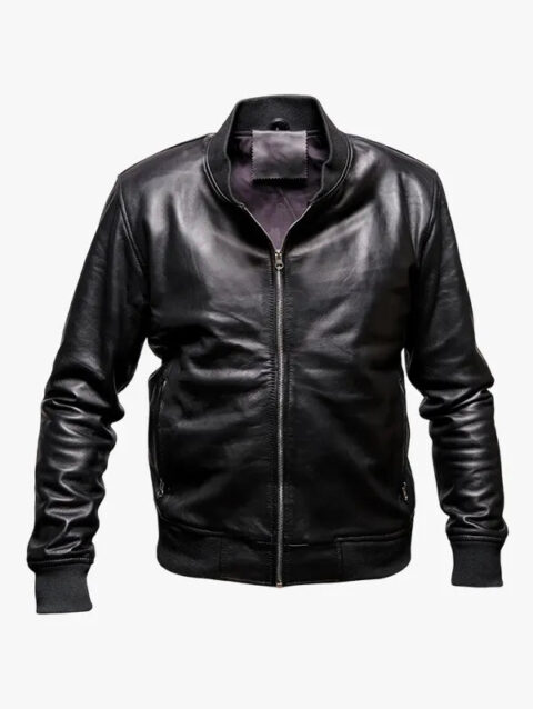 Mens Johnny Genuine Black Leather Jacket