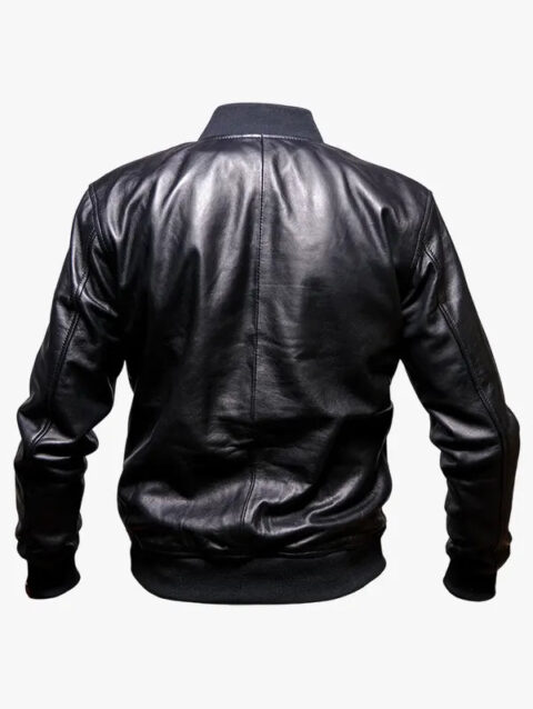 Mens Johnny Genuine Leather Jacket Black