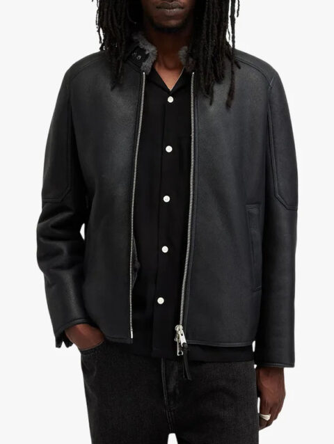 Mens Sheep Skin Hayward Leather Jacket
