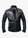 Mens Vito Genuine Black Leather Jacket