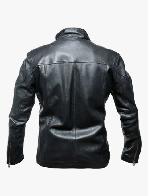 Mens Vito Genuine Leather Jacket Black