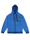 Minecraft Sleep Repeat Zip-Up Hoodie Blue