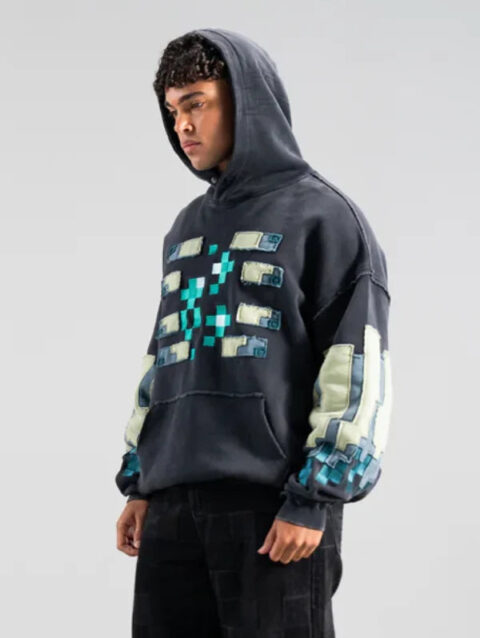 Minecraft Warden Patch work Hoodie