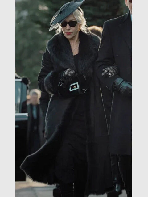 MobLand Maeve Harrigan Black Fur Coat