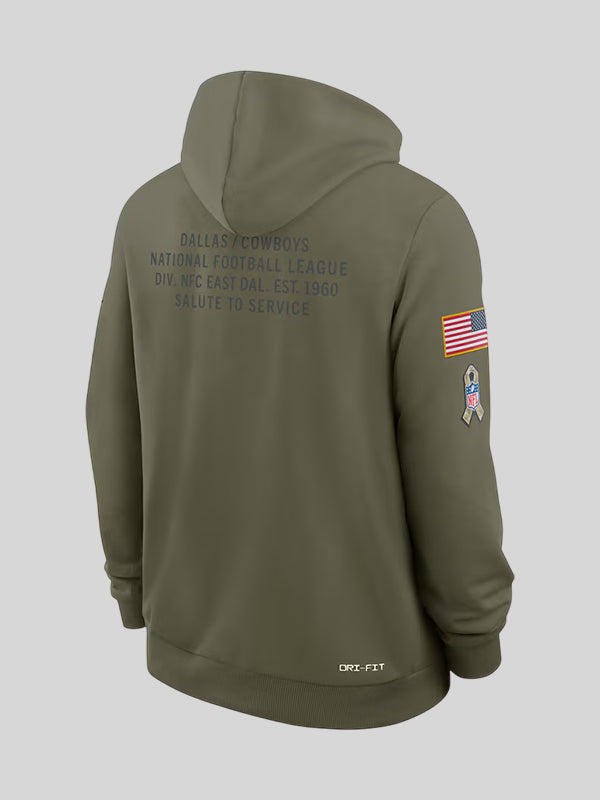 NFL 2025 Salute to Service Nike Detroit Lions Dri Fit Hoodie Sweatshirt