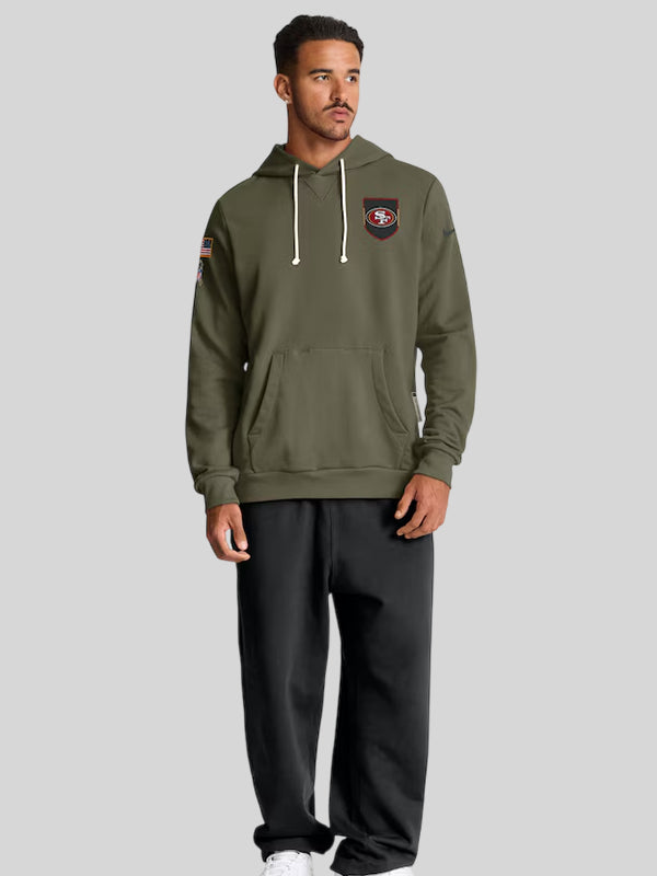 NFL 2025 Salute to Service San Nike Francisco 49ers Dri Fit Hoodie