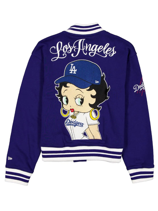 New Era x Bella Dona x Betty Boop Dodgers Jacket Blue