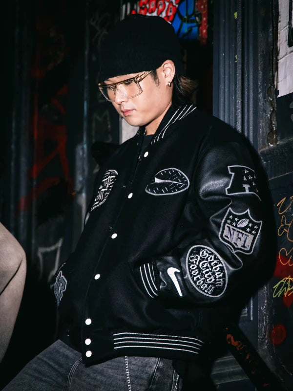 New York Jets x All The Right Rivalry Jacket Black