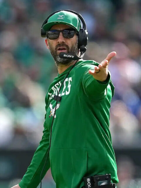 Nick Sirianni Eagles Nike Kelly Green Long Sleeve Hoodie T-Shirt