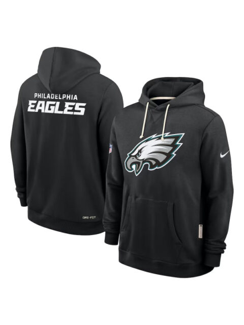 Nike Black Philadelphia Eagles Sideline Initial Home Hoodie