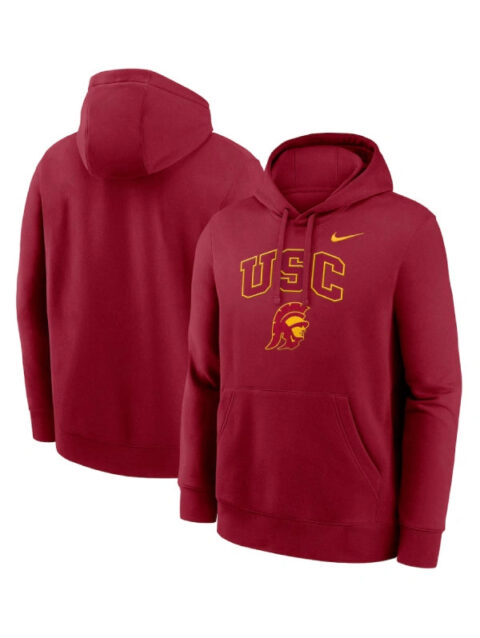 Nike Cardinal USC Trojans Club Hoodie Red