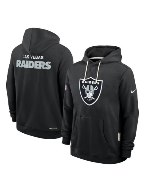 Nike Las Vegas Raiders Sideline Initial Home Hoodie Black