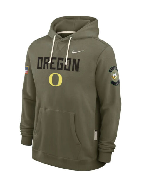 Nike Oregon Ducks Military Appreciation Hoodie 2025