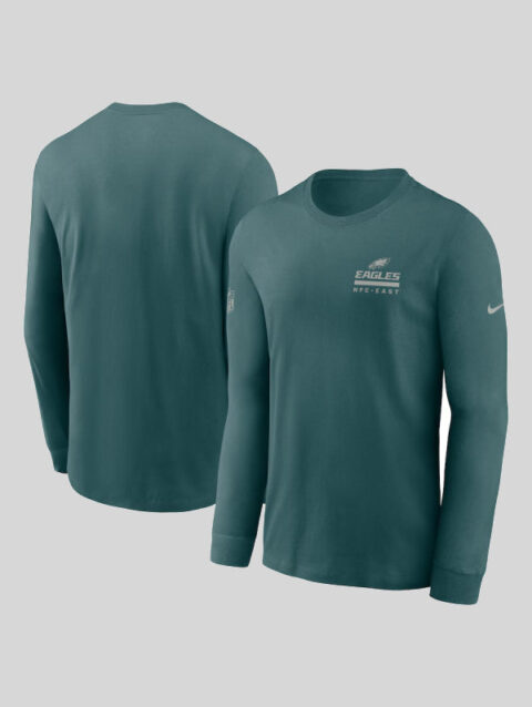 Nike Philadelphia Eagles Sideline Performance Long Sleeve T-Shirt Green