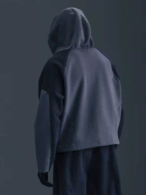 Nike Tech Boreas Men's Oversized Blue Hoodie