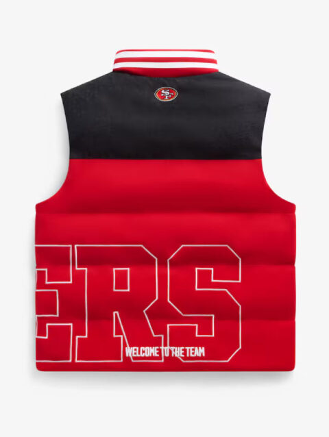 Off Season 49ers Puffer Vest Red