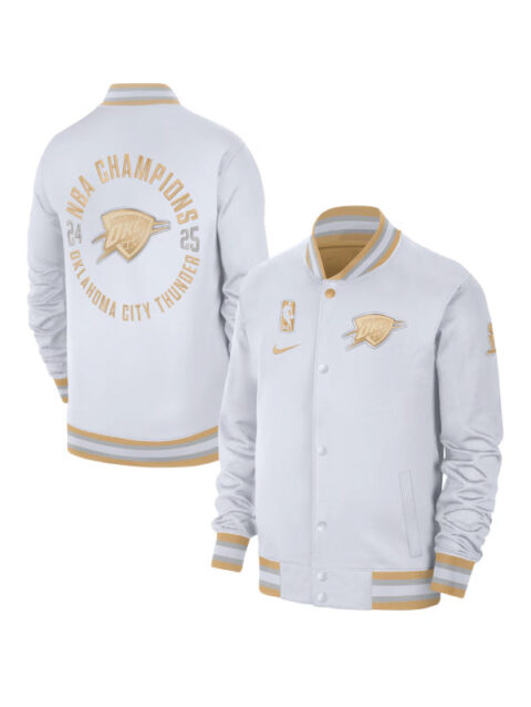 Oklahoma City Thunder Nike 2025 Champions Ring Banner Raising Ceremony Jacket